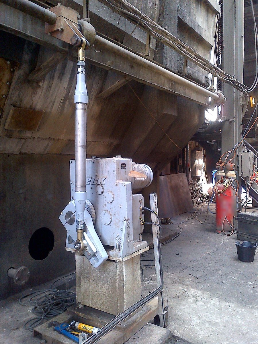Beck actuator replacing a hydraulic power station drive